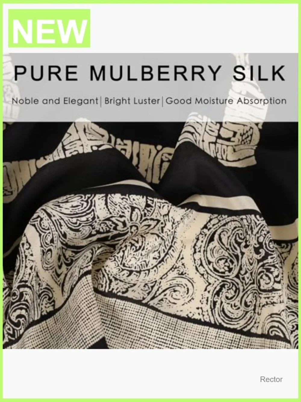 100% Pure Mulberry Silk Scarf Lightweight Square Neckerchief 27.5x27.5